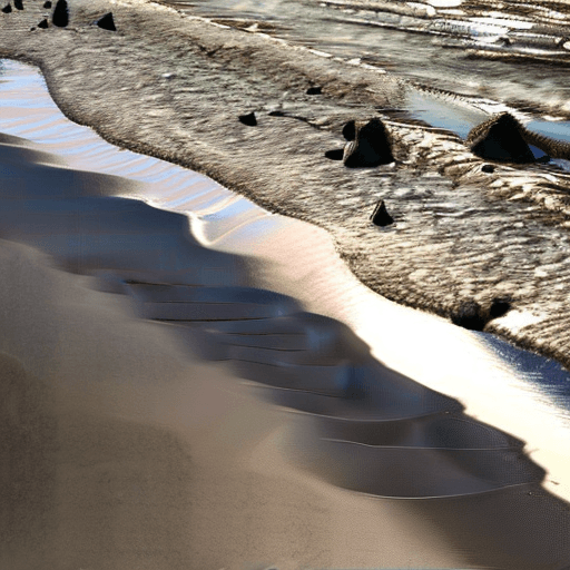 AI generated: beach, girl, naked, futanari, masturbation, cumming