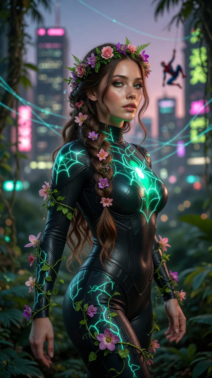 AI generated: A breathtaking ultra-realistic photograph of a beautiful young woman with fair skin, subtle freckles...