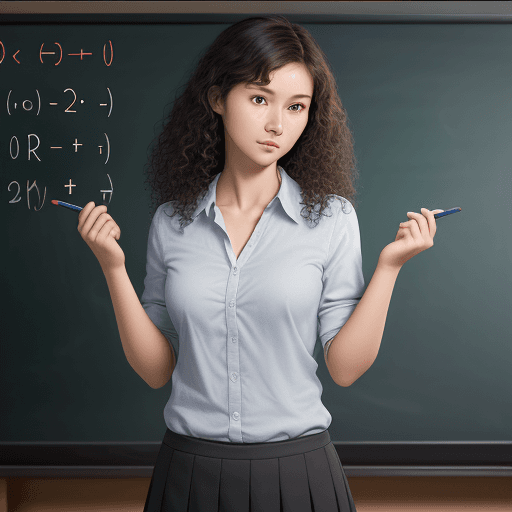 AI generated: math teacher, Kazakh, young, handsome, curly hair, dressed in simple clothes, lighting, realistic ph...