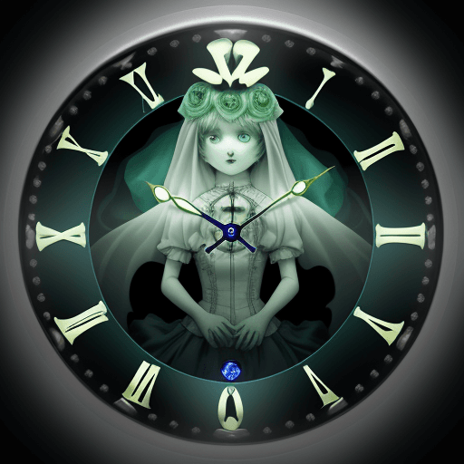 AI generated: Sous-sol pocession fantome horloge