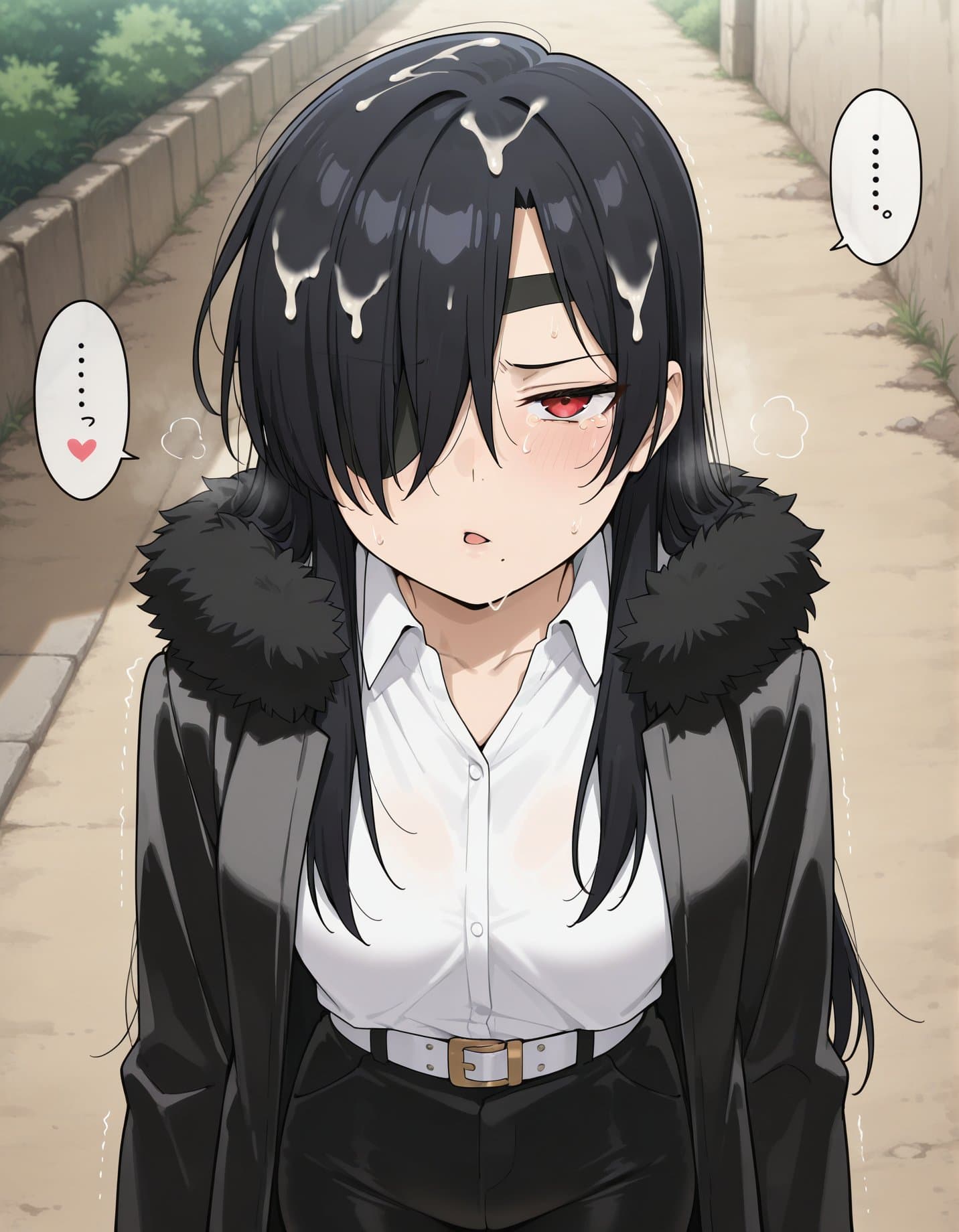 髪射  cum on hair (V2)