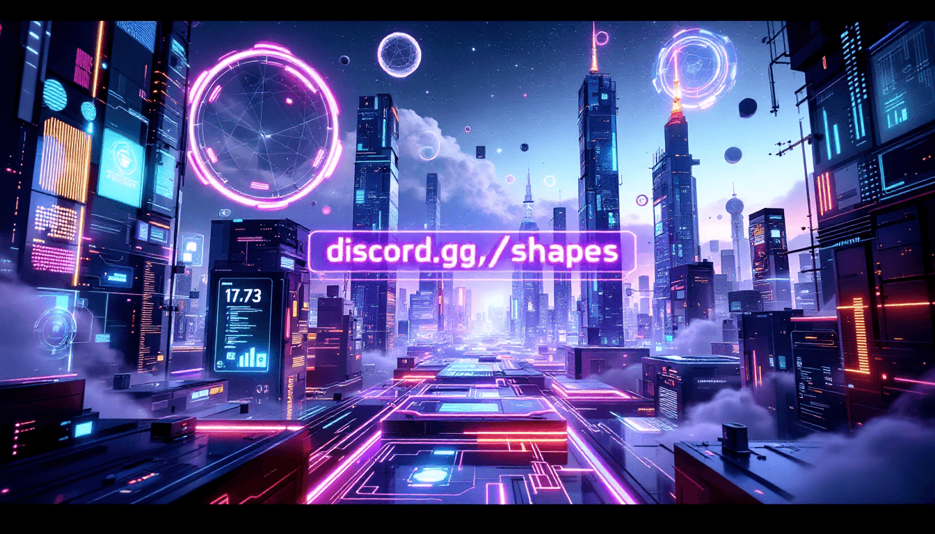 AI generated: An abstract, futuristic cityscape with towering skyscrapers made of glass and neon lights, surrounde...
