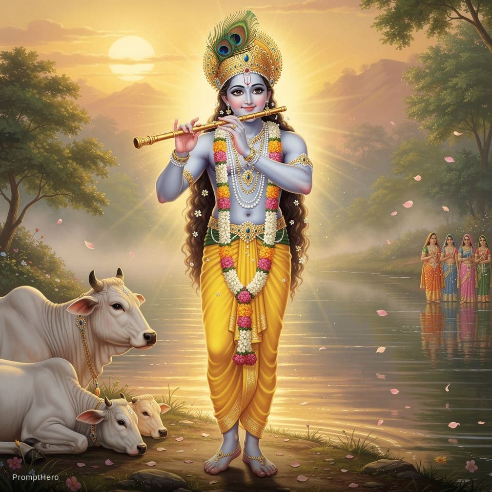 AI generated: Krishna prompt 
