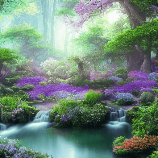 AI generated: Photo realistice view of a beautiful Eden like creative through simple binocular lenses.