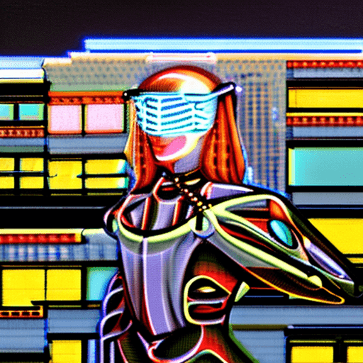 AI generated: girl of the future, futuristic design, electronic artwork, manga character, techno-noir, animated dr...