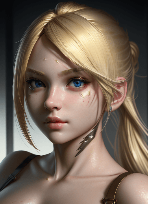 AI generated: (masterpiece)sharp focus, very detailed skin, 8k hdr, blonde girl