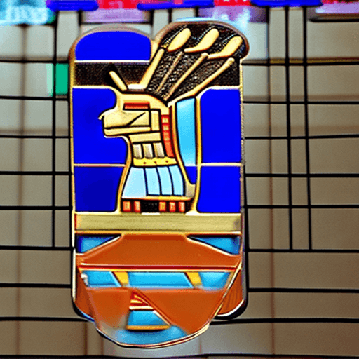 AI generated: i need a photo for the pharoh god horus playing soccer