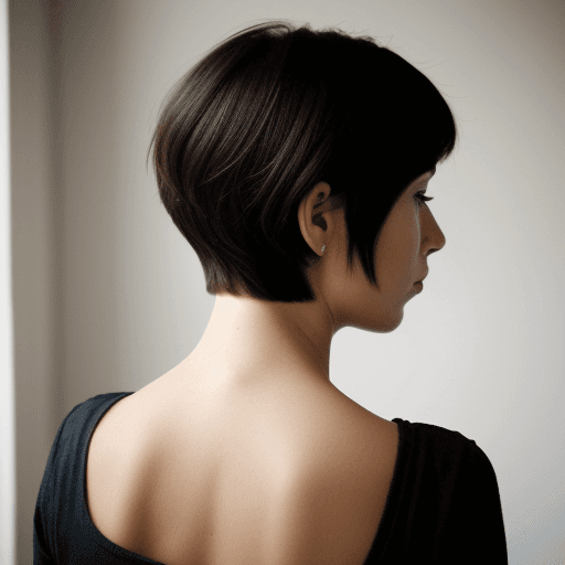AI generated: frame. from behind looking into middle distance. ((empty background)).(hegre-art.com). photograph of...
