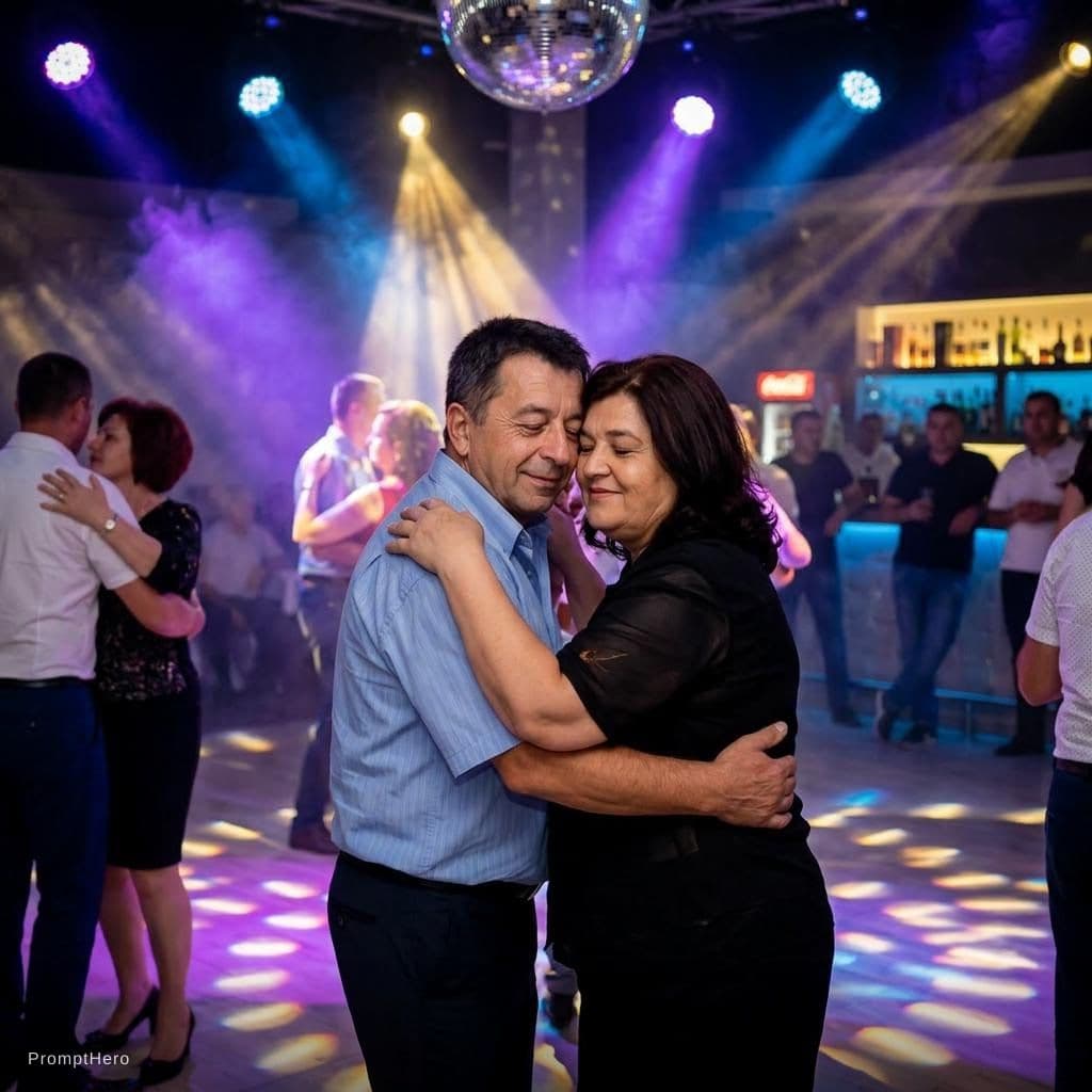 AI generated: un slow au club
