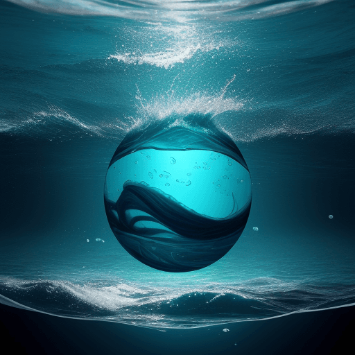 AI generated: Telluric osmotic aquatic photographic posterific plastic lunatic, ocean background
