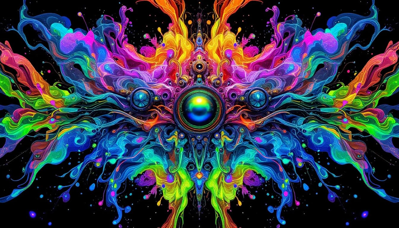 AI generated:  "Steampunk Spectralis Mechina", beauty of symmetry, duality, interconnected design. parallel lines,...