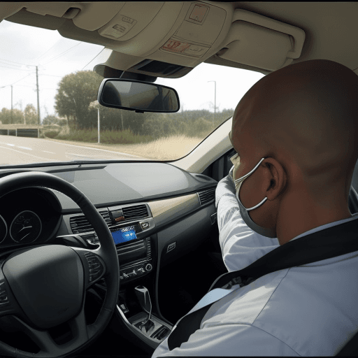 AI generated: Photo of security threat, Stay alert, keep doors locked while driving


 

