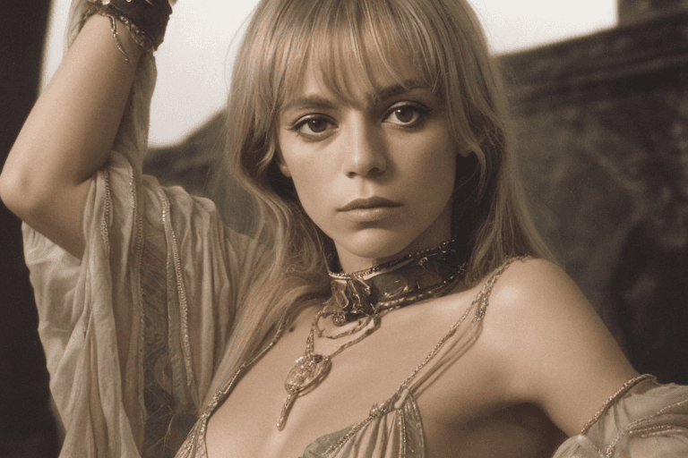 AI generated: young Anita Pallenberg as the great tyrant, pretty pretty, high quality, HD, Ultra Realistic, Superb...