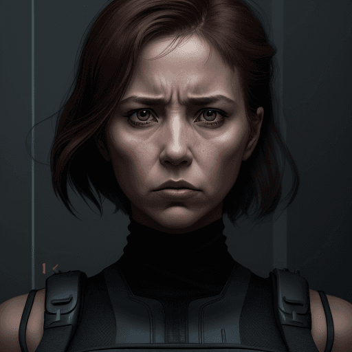 AI generated: woman , capturing her determined expression, style of Denis Villeneuve --stylize 175 --v 6.0 --style...