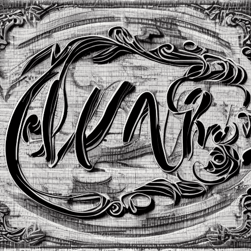 AI generated: New typography, extremely detailed