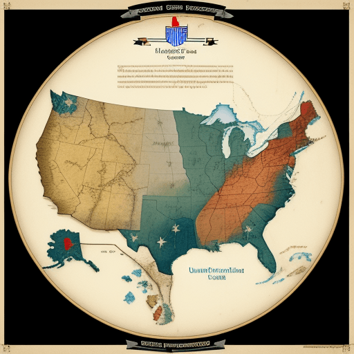 AI generated: If the united states was a kingdom landscape