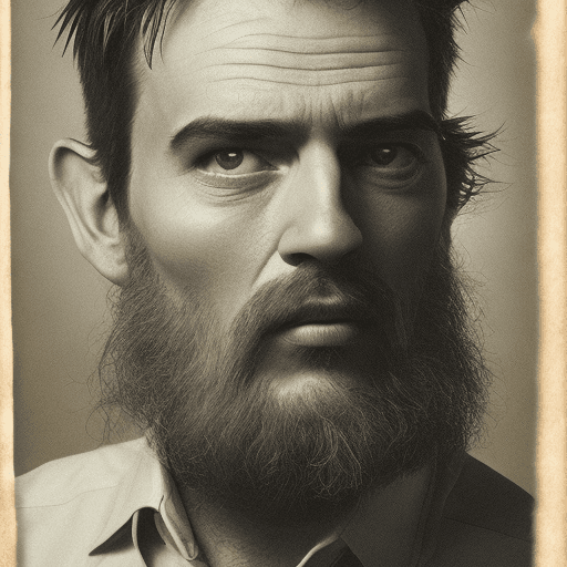 AI generated: Photo of realisitc face of very unattractive man