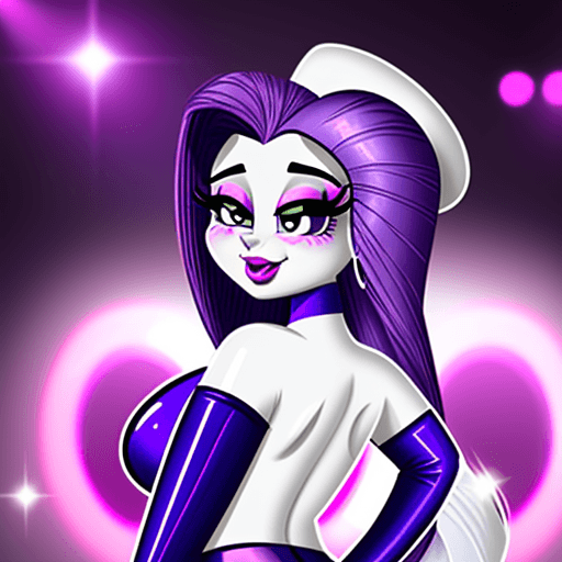 AI generated: Rarity, mujer , discoteca , 
