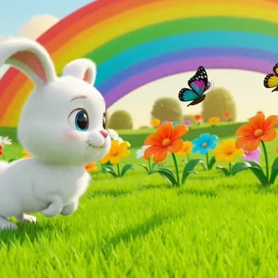 AI generated video: SCENE 1 — ONE LITTLE BUNNY

🎵 One little bunny hopping on the grass 🎵

Visual Prompt

“Cute white ...