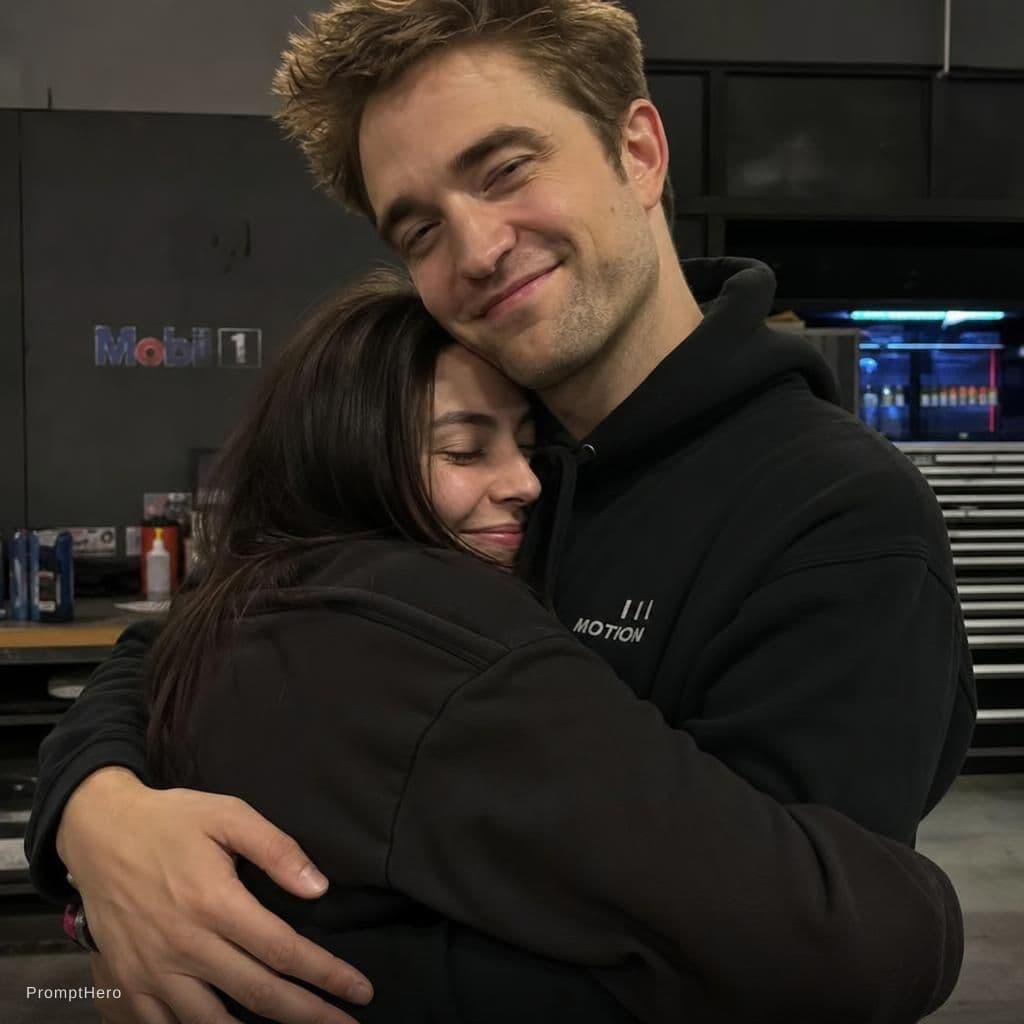 AI generated: hugging rob