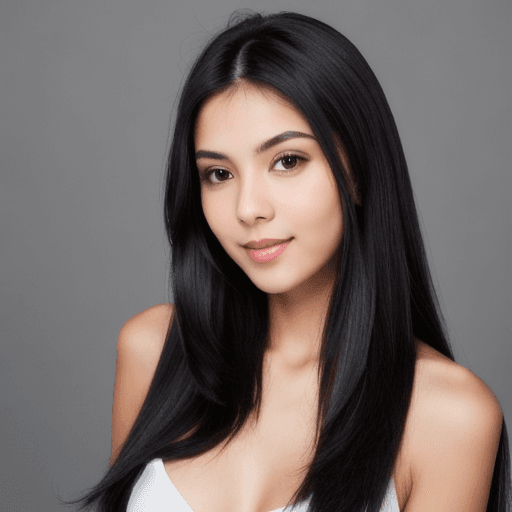 AI generated: camera is positioned above the subject from top full body shooting. gorgeous, skinny, very young and...