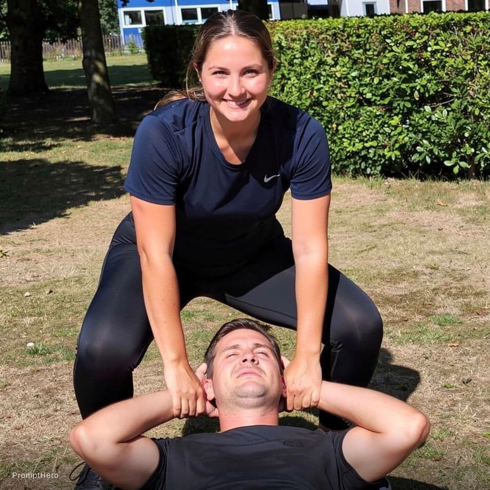 AI generated: Make her sit on his mouth