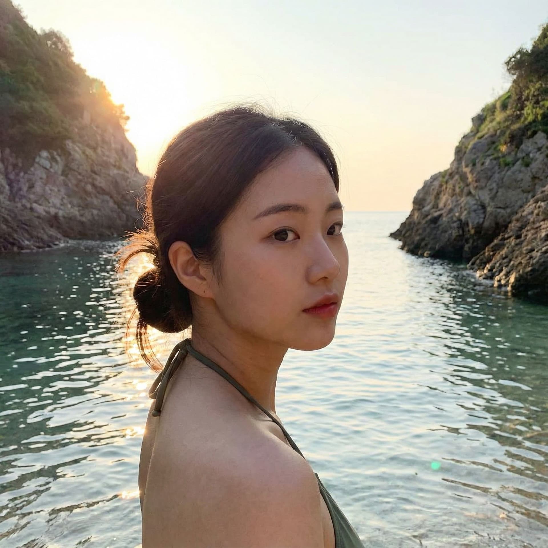 AI generated: Korean  girl neked
