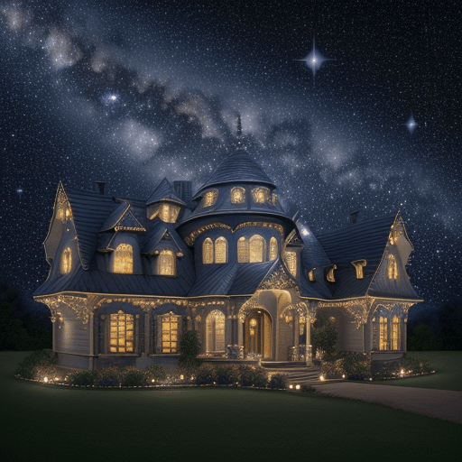 AI generated:  High resolution starry sky design, brilliant starry sky, very bright night sky with a visible new s...