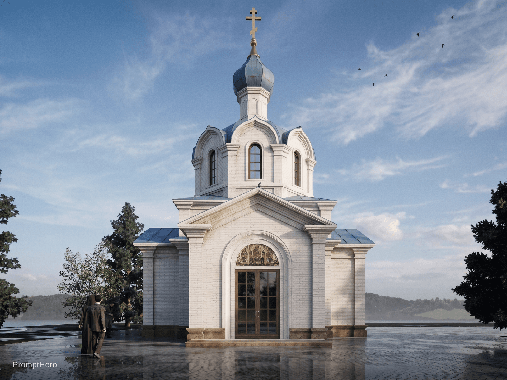 AI generated: transform the visualization of the building into an ultra realistic photograph
preserve the architec...