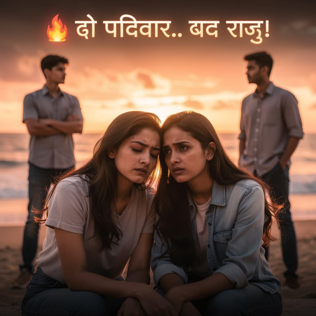 AI generated: ⭐ Prompt 4 (Family Drama + Love Story)

Realistic emotional drama thumbnail of two women best friend...