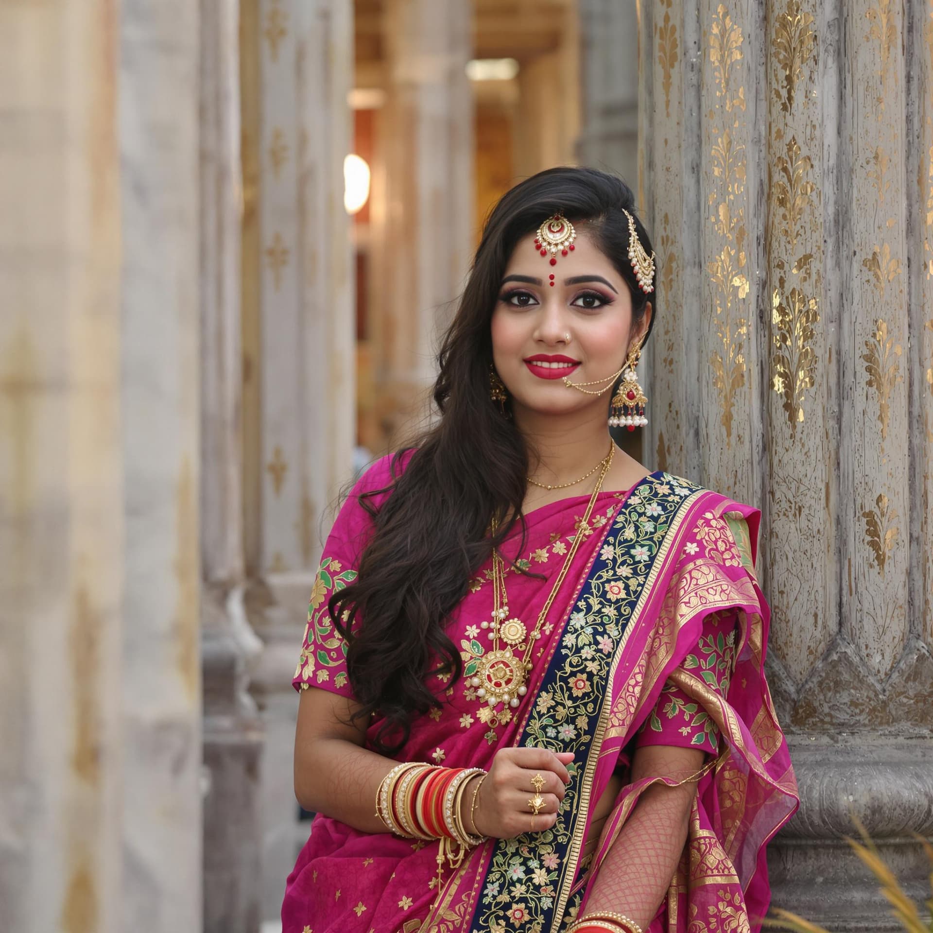AI generated: indian modern girl photography