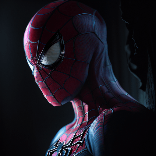 AI generated: Spiderman, in dynamic, atmosphere of darkness and horror, dramatic light, highly detailed, packed wi...