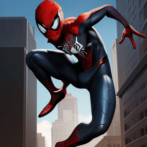 AI generated: spider man, Miles Morales, comics art, render, high detai --ar 9:16