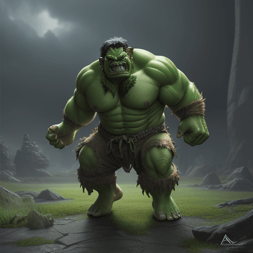 AI generated: fantasy troll hulk, photorealistic, octane render, unreal engine, hyper detailed, hdr. --ar 9:16