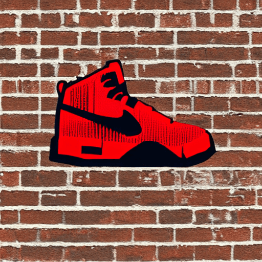 AI generated: michael jordan jump  pixel red and black