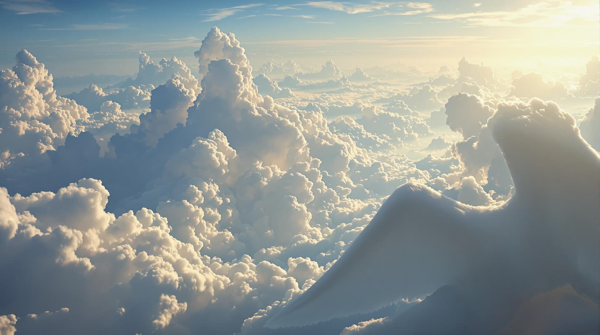 AI generated: Angel, Sky, cloud, 8k ultra realistic, photorealistic, photography lighting, reflection mapping, ult...
