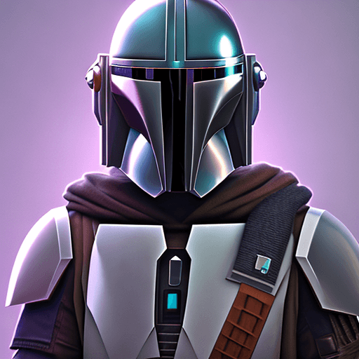 AI generated: portrait, cyberpunk mandalorian, futuristic, highly detailed, made with blender --v 4