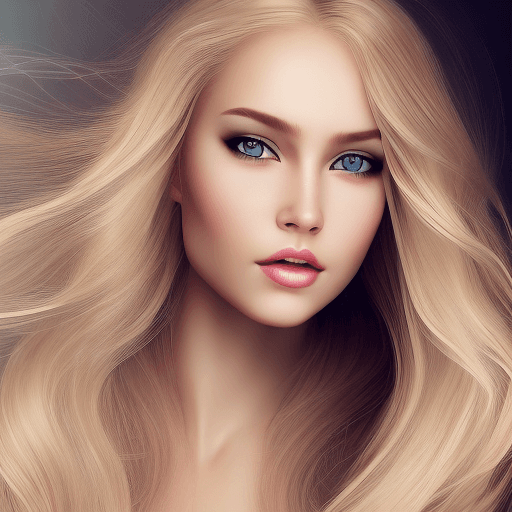 AI generated: "Generate a highly realistic, stunning young woman, aged 22-26, with long, flowing, wavy blonde hair...