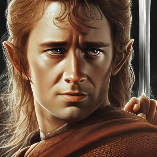 AI generated: Lord of the rings full body character movie poster of a king ith a sword, fantasy concept art, lord ...