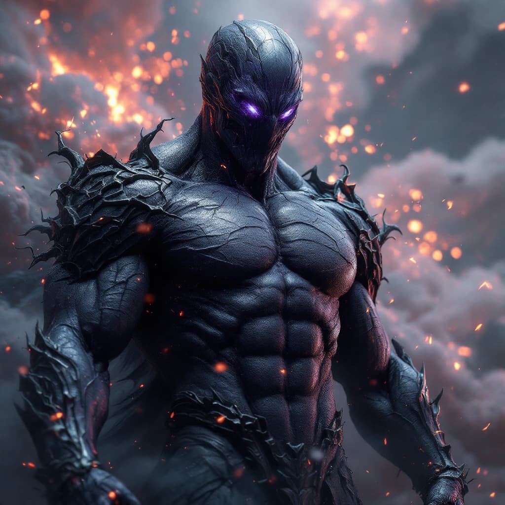 AI generated: God of the Void full-body, Etherial, muscles, epic, cinematic, 8k, hyper detailed, ultra detailed, p...
