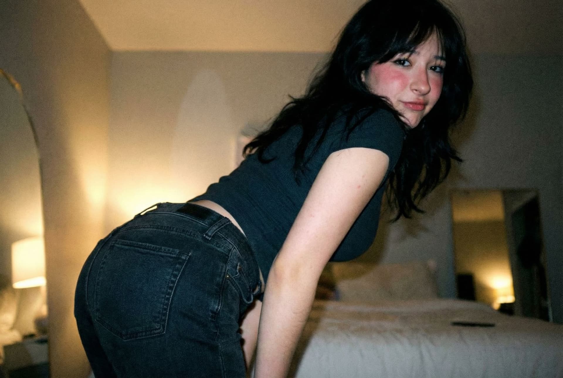 AI generated: sex, 1girl, 18 years old, showing you her ass, sexy posing
