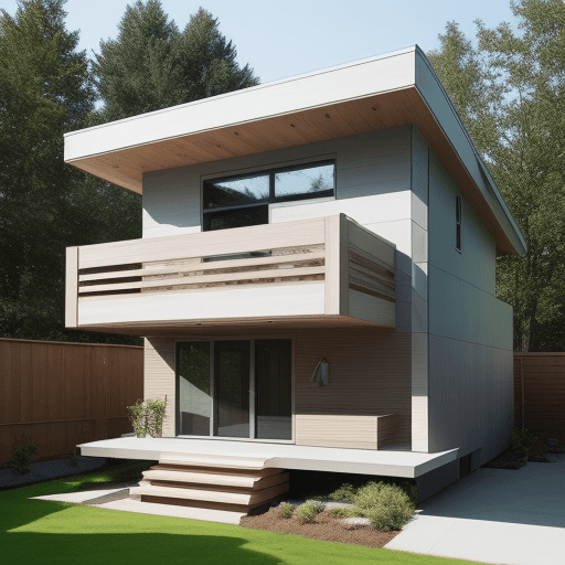 AI generated: Start a bird house, house's structure. Consider using simple, clean lines to create a modern and pro...