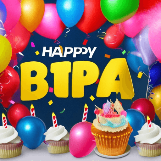 AI generated: Happy birthday celebration 8k