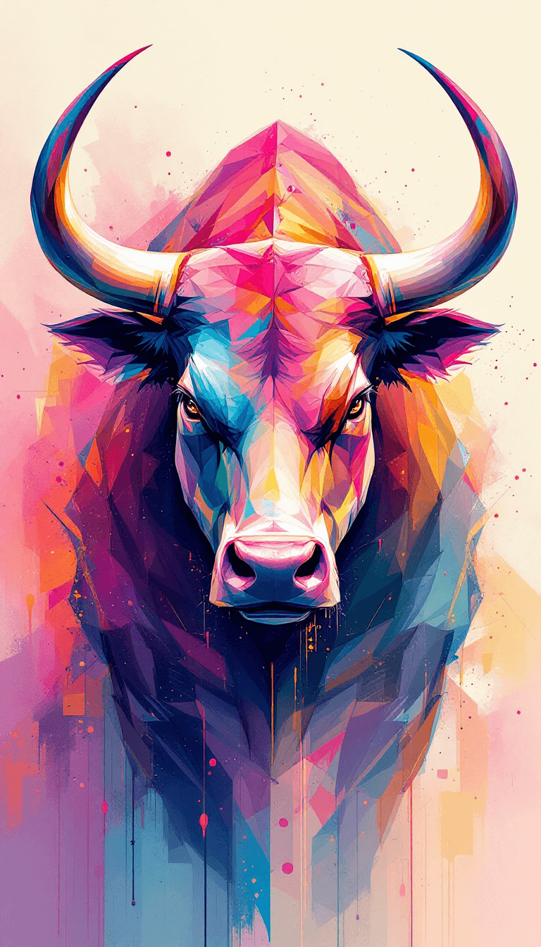 AI generated: a fighting bull pastel colors, 16k, -ar 9:16 - - style 750 - -v 6.0 - Image