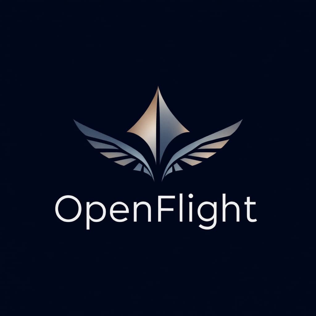 AI generated: /imagine
A professional logo for "OpenFlight" - an elite private aviation flight management system. ...