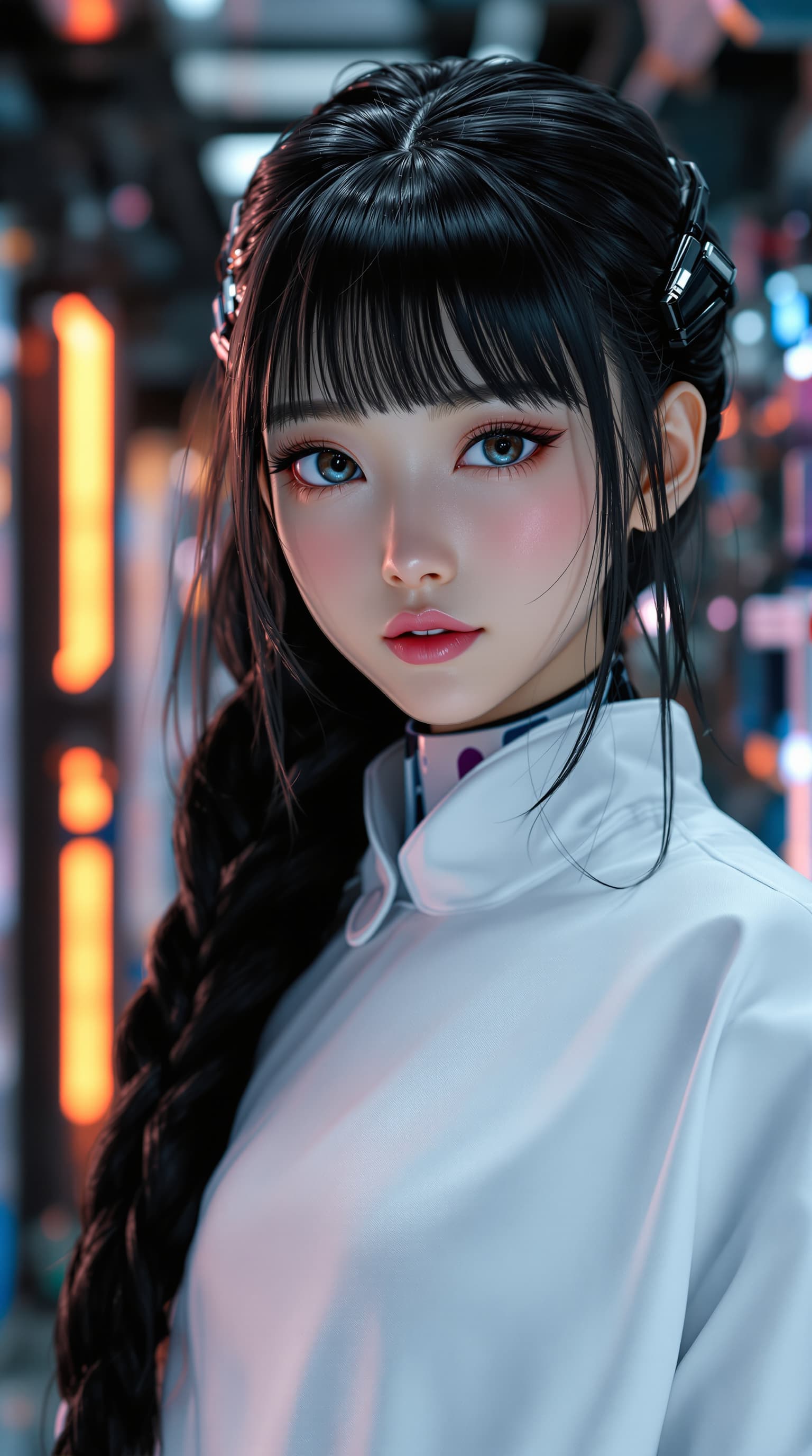 AI generated: A professional photograph capturing the most beautiful seventh-grade girl in the world, depicted as ...