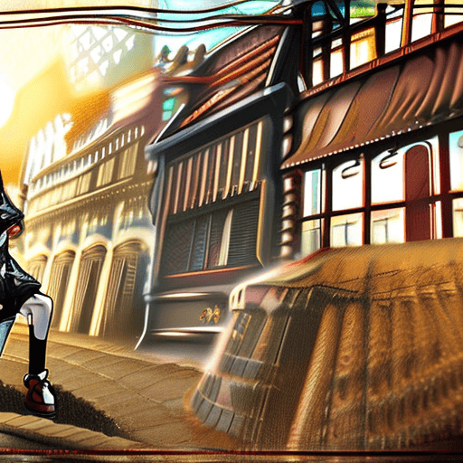 AI generated: steampunk backpacker, by Akihito Yoshida, Visual Novel, Cinematic, Lens Flare, 4D, Megapixel