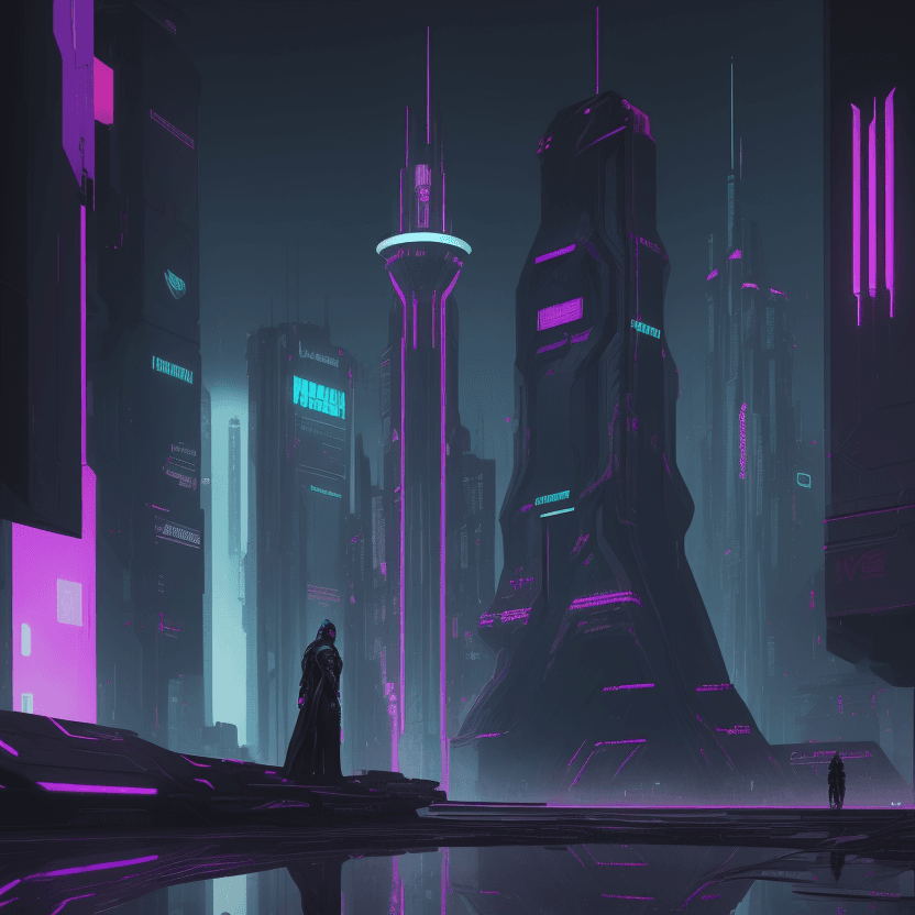 AI generated: cyberpunk theocracy