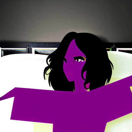 AI generated: flowing black hair, looking at viewer, 1girl, large breasts, full nude, bedroom, squirting, masturba...