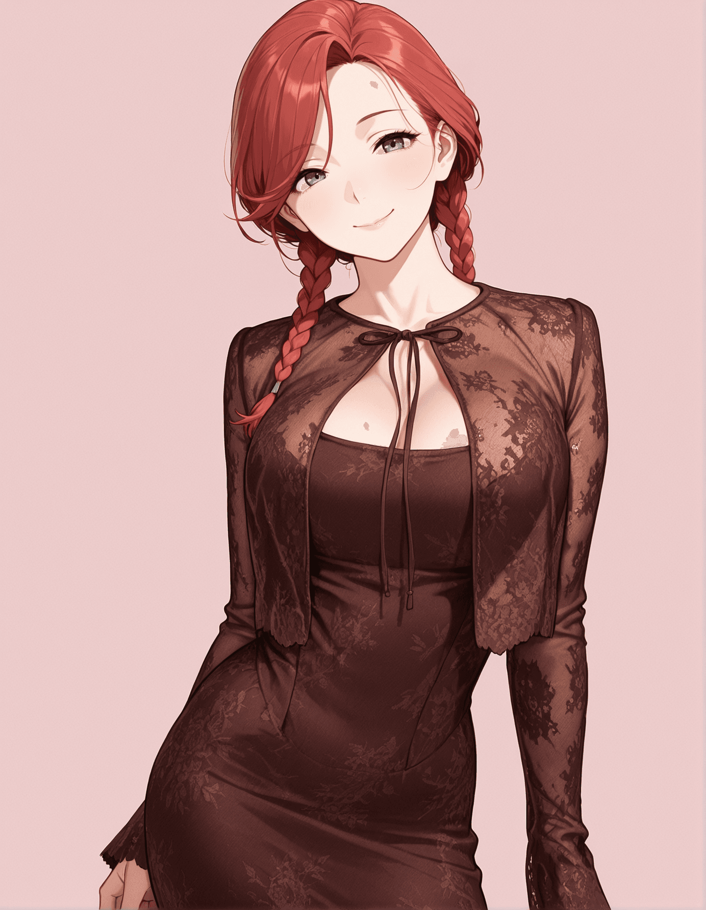 【COSTUME】Brown Dress and Bolero (Illustrious)